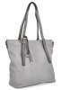 Uniwersalna Torebka Damska XL Shopper Bag firmy Hernan HB0213-1 Jasno Szara/Szara